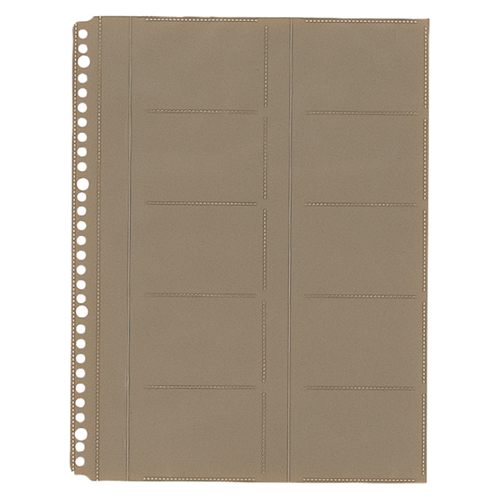 名刺ﾎﾙﾀﾞｰ台紙 35･39･39W用 A4ﾀﾃ 2･4･30穴 20ﾎﾟｹｯﾄ/枚 1ﾊﾟｯｸ(10枚)