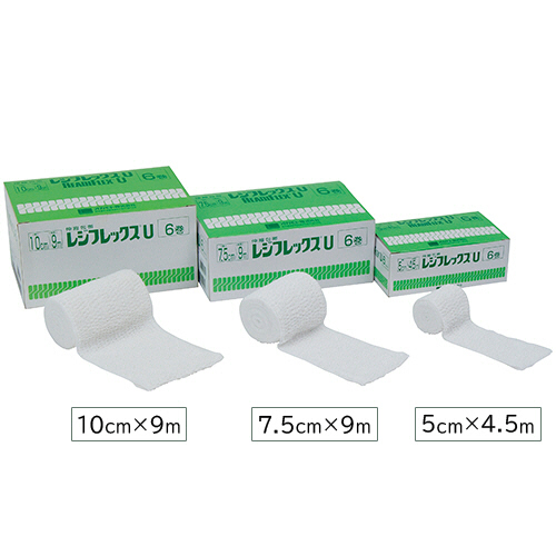 伸縮包帯 ﾚｼﾞﾌﾚｯｸｽU 5cm×4.5m 1箱(6巻)画像