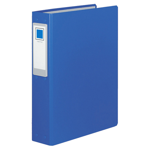 ﾁｭｰﾌﾞﾌｧｲﾙ(ﾛﾝｸﾞﾎﾞﾃﾞｨ) 片開き A4ﾀﾃ 2穴 40mmとじ 背幅69mm 青 1ｾｯﾄ(2冊)画像