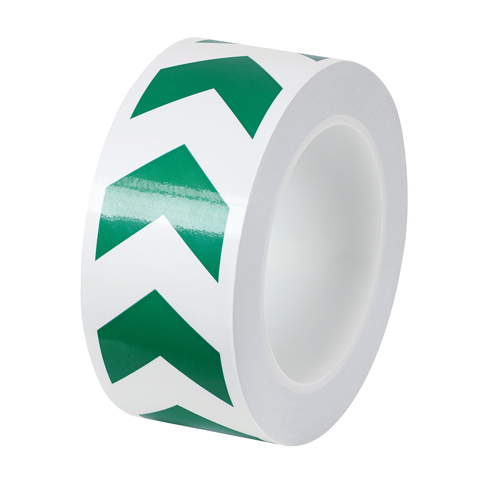 誘導ラインテープ（PET加工）　白/緑