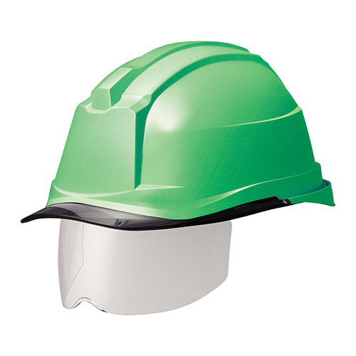 PC製ﾍﾙﾒｯﾄ(αﾗｲﾅｰ･ｸﾘｱﾊﾞｲｻﾞｰ･ｼｰﾙﾄﾞ面) ｸﾞﾘｰﾝ/ｽﾓｰｸ 1個画像