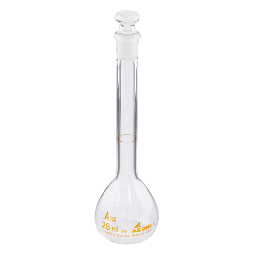 高精度メスフラスコ　白　25mL画像