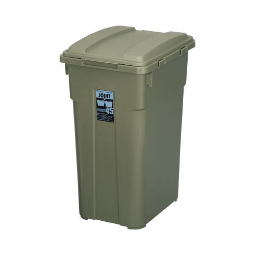 連結カラー分別ペール４５型　カーキグリーン