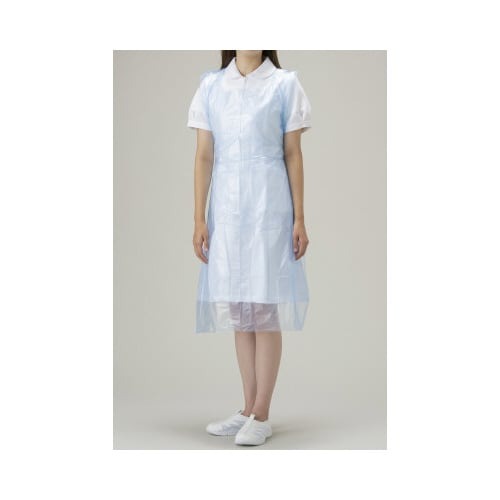 使い捨てポリエプロン　ブルー　５０枚　２８箱画像