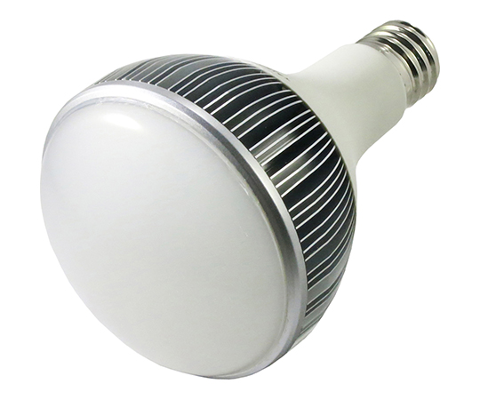 LED投光器　コード5M付　二芯 電源コードが付いたスタイリッシュな投光器が正面を向いている状態