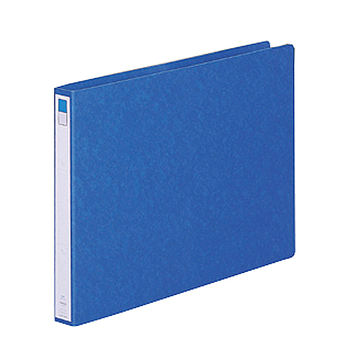 ﾘﾝｸﾞﾌｧｲﾙ(ﾂｲｽﾄﾘﾝｸﾞ) A3ﾖｺ 2穴 200枚 ﾘﾝｸﾞ内径25mm背幅35mm藍 1冊画像