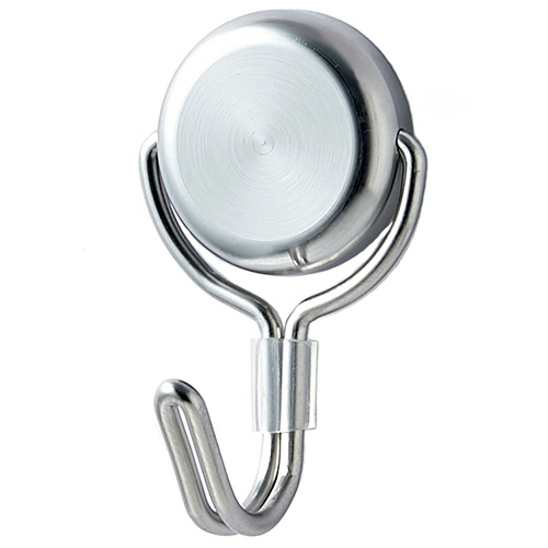 ｽﾃﾝﾚｽﾎﾞﾃﾞｨ ﾊﾟﾜｰﾏｸﾞﾈｯﾄﾌｯｸ ﾌﾗｯﾄ 耐荷重3kg ｼﾙﾊﾞｰ 1ｾｯﾄ(5個)画像