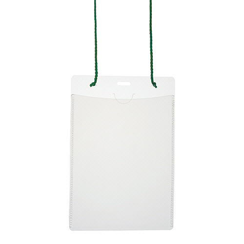 ｲﾍﾞﾝﾄ用 吊り下げ式 名札 はがきｻｲｽﾞ ｸﾞﾘｰﾝ 1ﾊﾟｯｸ(50個)画像