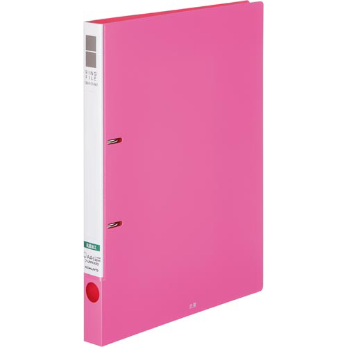リングファイルスリム　抗菌Ａ４　背幅２７ｍｍピンク画像