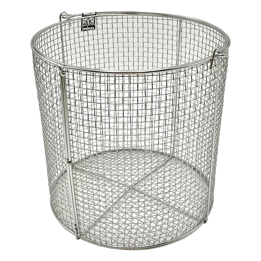 ステンレス丸型洗浄カゴ 中 φ200×200mm