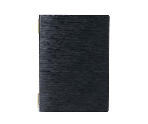 えいむ ピンホールグルーブメニューブック GB-131 大 ブラック画像