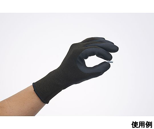 [LL] 手袋(ナイロン・ポリエステル/ニトリルゴムコート/OD) 手のひら側が鮮やかな色で覆われた状態の手袋が正面に並ぶ