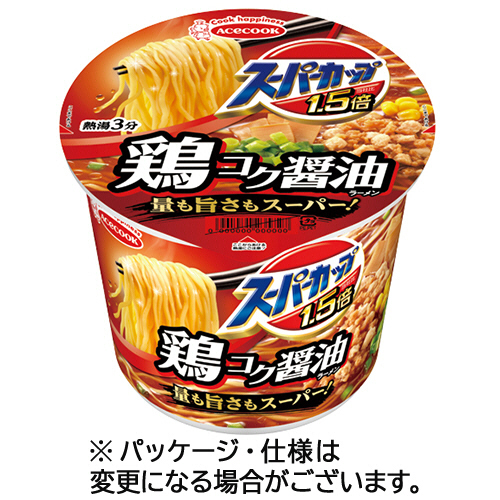 ｽｰﾊﾟｰｶｯﾌﾟ1.5倍 しょうゆﾗｰﾒﾝ 109g 1ｹｰｽ(12食)画像