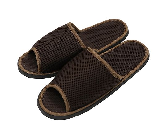 メッシュスリッパ（ウオッシャブル）　ブラウン　28cm画像