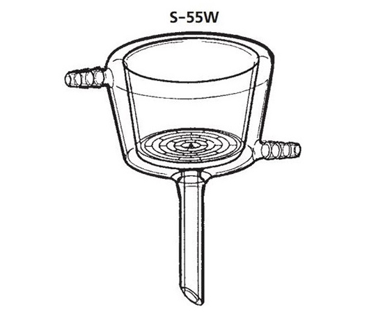 恒温ジャケット付桐山ロート®　足管ゴム栓用画像