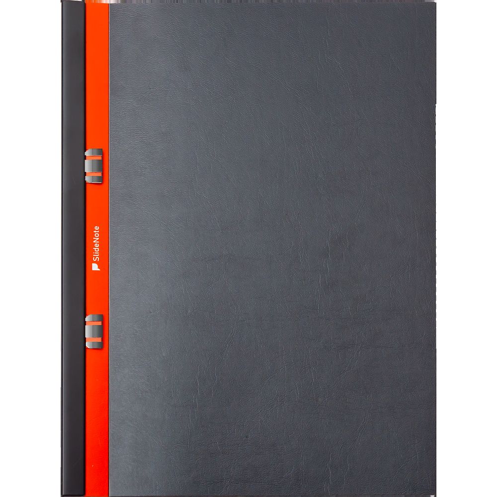 スライド式リングレスノート SlideNote A4 両開きタイプ ダークグレー 2個入画像