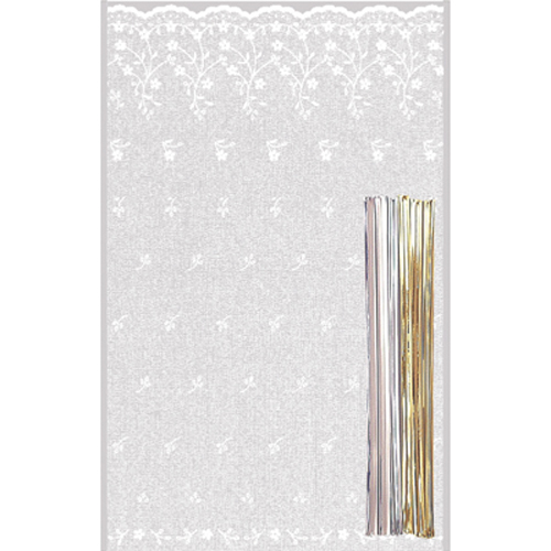 ビニールBAG レースM（袋10枚、タイ10本）画像