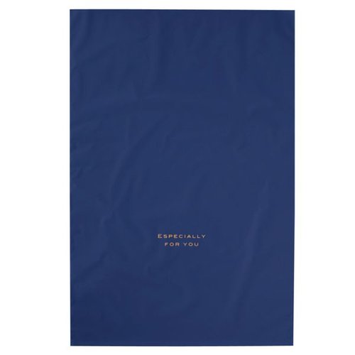 ラッピング用品 梨地バッグネイビー-LL(20枚) ヘッズ画像