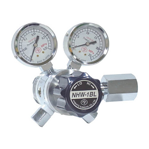 分析機用フィン付二段微圧調整器　NHW-1BL　1個画像