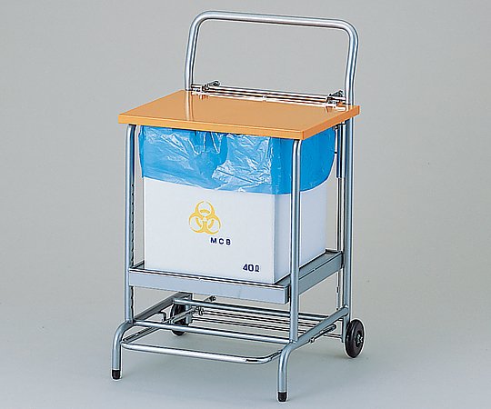 ダンボール用スタンド　フタ付　オレンジ画像