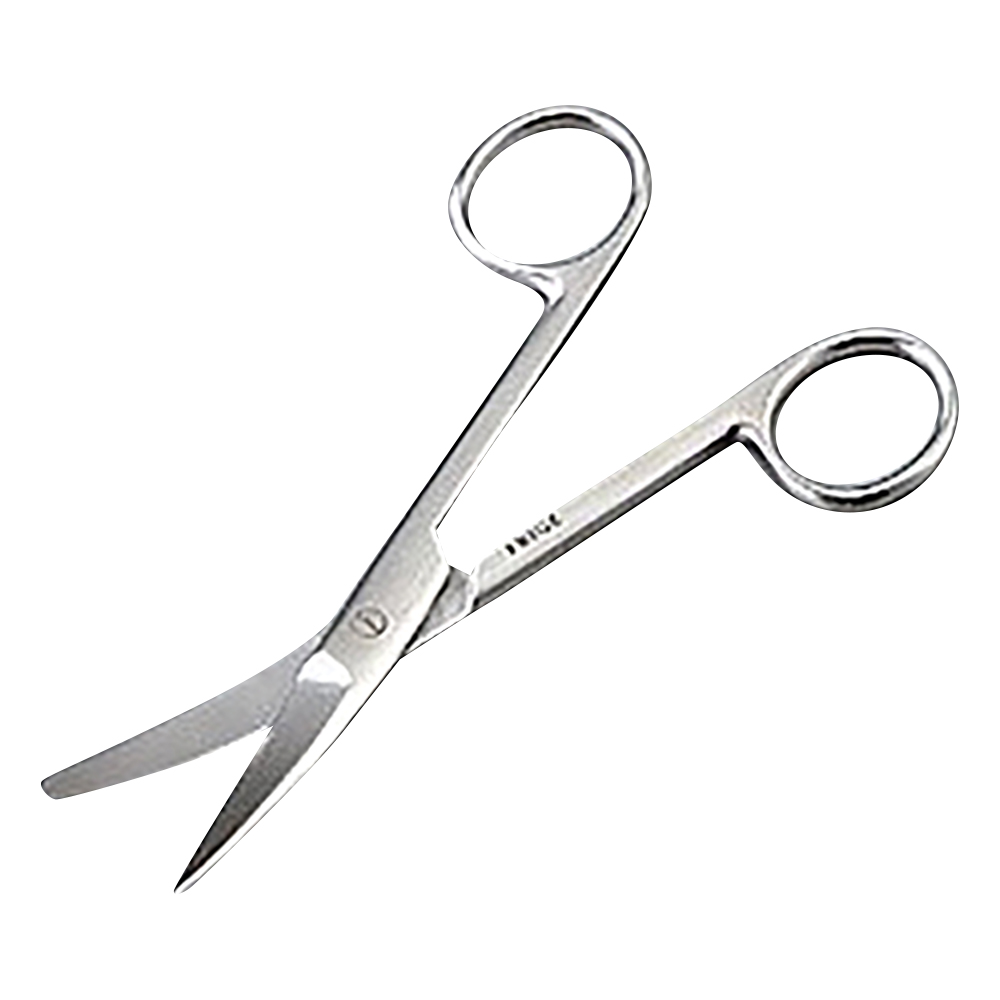 外科剪刀　片尖　曲画像