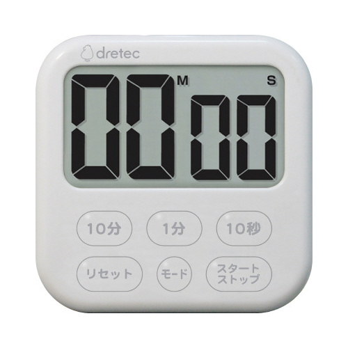 大画面タイマー「シャボン６」ホワイト