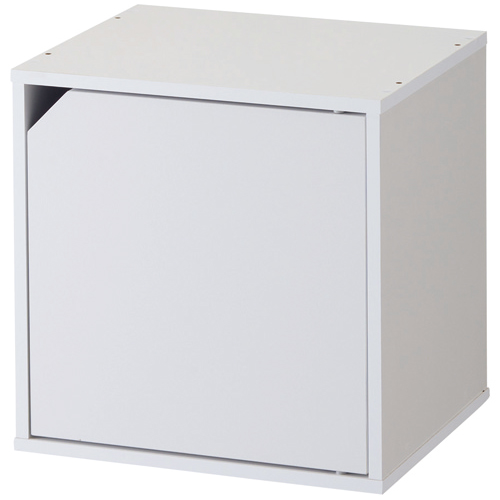 ｷｭｰﾌﾞﾎﾞｯｸｽ 扉付 幅345×奥行295×高さ345mm ﾎﾜｲﾄ 1台画像