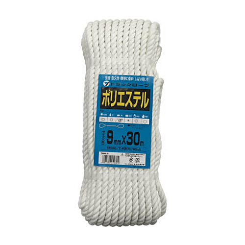 ﾛｰﾌﾟ ﾎﾟﾘｴｽﾃﾙﾄﾗｯｸﾛｰﾌﾟ 9mm×30m 1巻画像