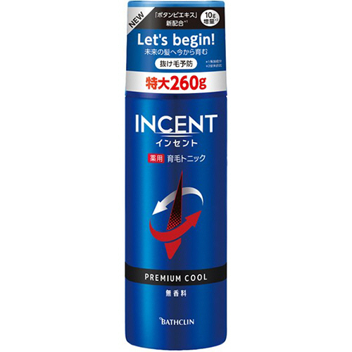 ｲﾝｾﾝﾄ 薬用育毛ﾄﾆｯｸ 無香料 ﾌﾟﾚﾐｱﾑｸｰﾙ 260g 1本画像