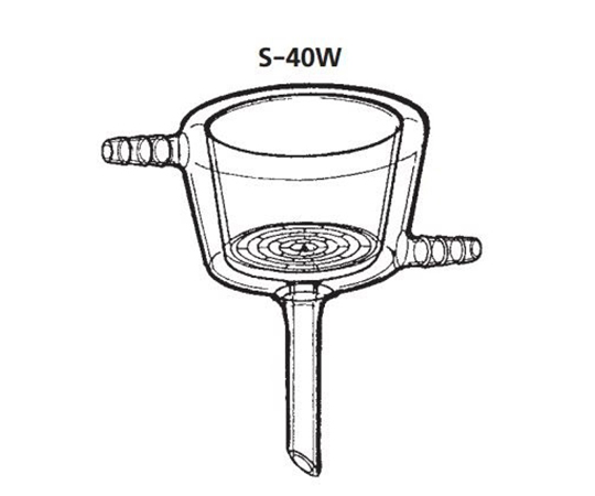 恒温ジャケット付桐山ロート®　足管ゴム栓用画像