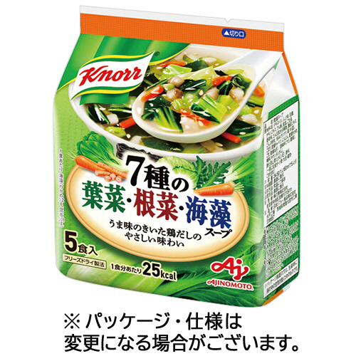 ｸﾉｰﾙ 7種の葉菜･根菜･海藻ｽｰﾌﾟ 6.9g 1ﾊﾟｯｸ(5食)画像