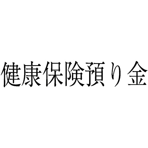 勘定科目印 211 健康保険預り金 1個画像