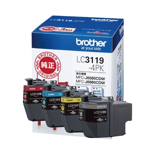 純正インク　ＬＣ３１１９－４ＰＫ　４色パック画像