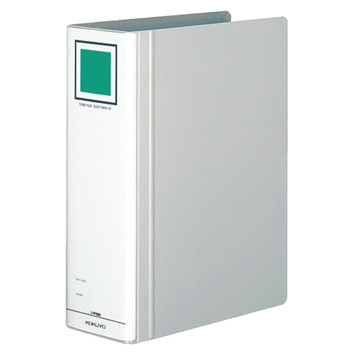 ﾁｭｰﾌﾞﾌｧｲﾙ(ｴｺﾂｲﾝR) A4ﾀﾃ 800枚収容 80mmとじ 背幅95mm ｼﾙﾊﾞｰ 1冊画像