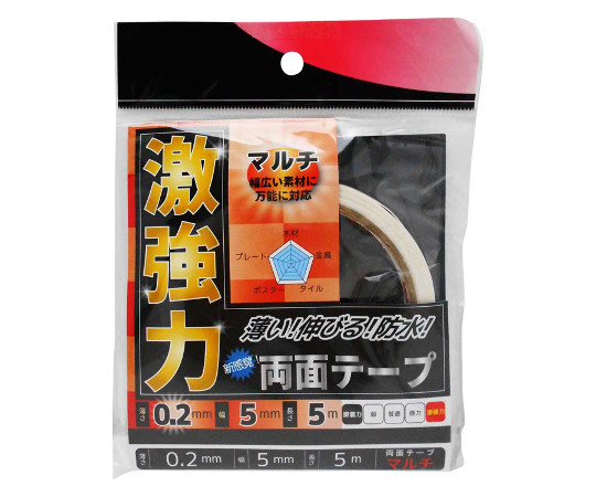 激強力両面テープ　マルチ　薄さ0.2mm×幅5mm×長さ5m画像