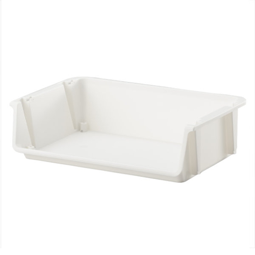 収納ボックス ナチュラ ストックストレー ホワイト画像