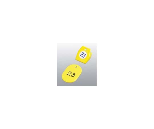 クロークチケットA型(50個セット)1～50 イエロー 11009画像