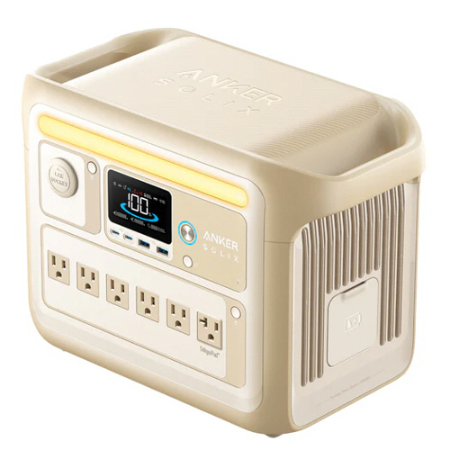 ﾎﾟｰﾀﾌﾞﾙ電源ANKER Solix C1000 PortablePowerStation 1056Wh ﾍﾞｰｼﾞｭ 1台画像