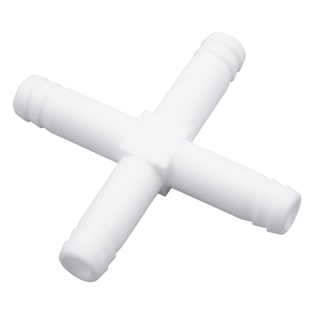 PTFEチューブコネクター（耐熱・耐薬品） X型 接続口外径11mm画像