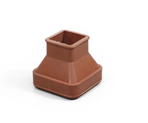 フリーサイズゴム脚キャップ(バラ) 角 20～30ミリ用 茶画像
