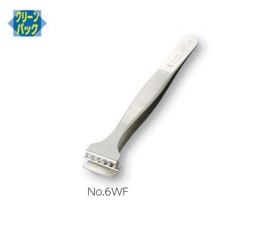 フラットピンセット　幅広　特殊鋼画像