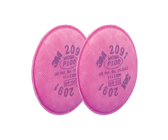 防毒マスク 交換用ろ過材 2091 1組（2個入）画像