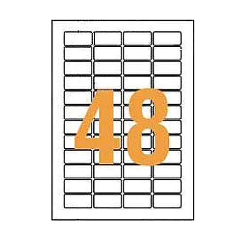 LPﾀｯｸﾗﾍﾞﾙ A4判 20×41mm(48片入) 1箱(100ｼｰﾄ)画像