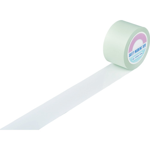 ｶﾞｰﾄﾞﾃｰﾌﾟ(ﾗｲﾝﾃｰﾌﾟ) 白 75mm幅×100m 屋内用 1巻画像