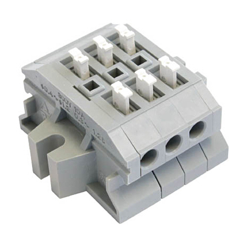 ｽｸﾘｭｰﾚｽ端子台 極数3 1個画像