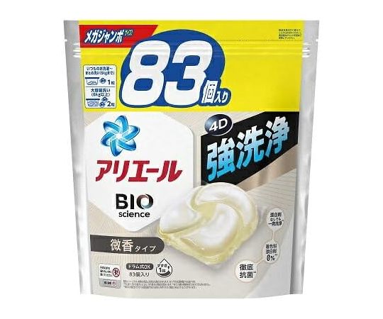 アリエールジェルボール4D微香 つめかえメガジャンボサイズ 83個画像