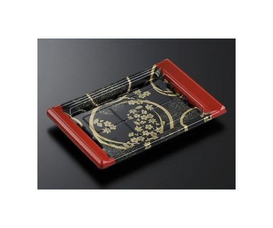 刺身・鮮魚容器 CF宴角27-18 花泉R-BK 身 600枚画像