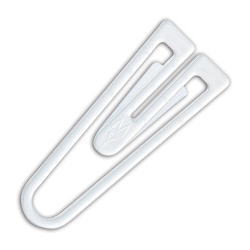 ﾌﾟﾁﾌﾟﾗｾﾞﾑｸﾘｯﾌﾟ 25mm 白 1箱(約250本)画像