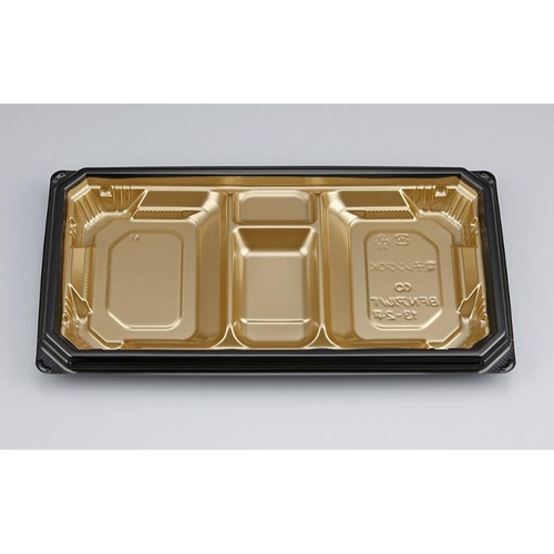 シーピー化成 弁当容器 BFNアルバ13-2平 本漆GB 本体画像