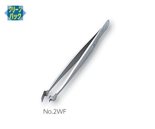 フラットピンセット　幅広　特殊鋼画像